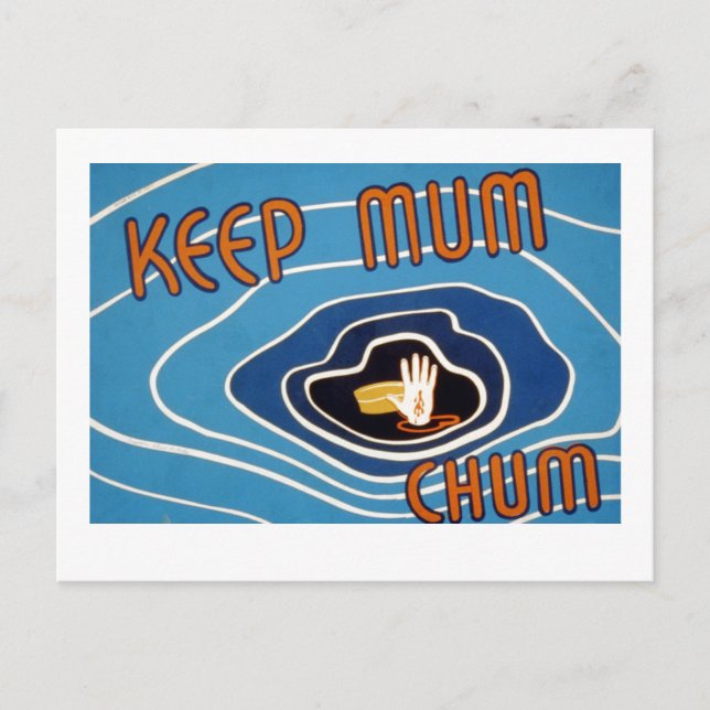Keep Mum Chum Postcard (Front)
