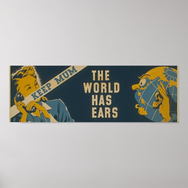 Keep Mum Propaganda Poster (Front)