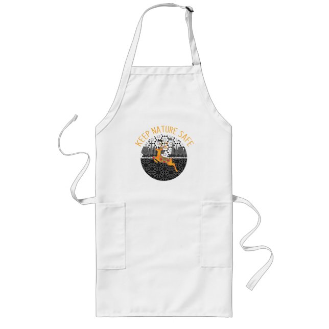 Keep nature safe long apron (Front)