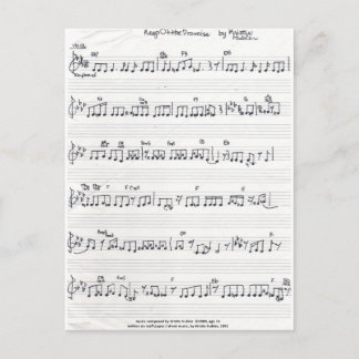 Keep Of The Promise Sheet Music postcard