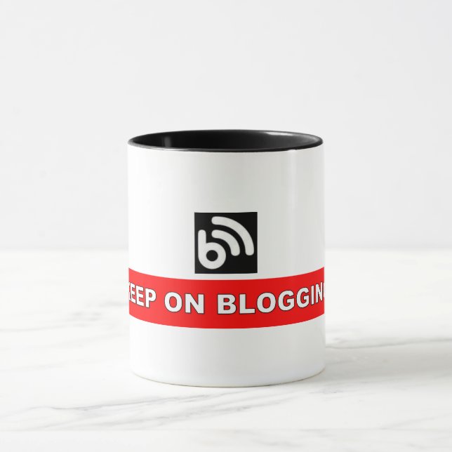 KEEP ON BLOGGING Mug (Center)