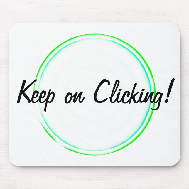 Keep on Clicking Concentric Circles Mouse Pad (Front)