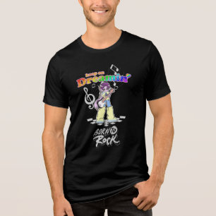 Keep On Dreamin' Y2K Anime Guitarist Tri-Blend Shirt
