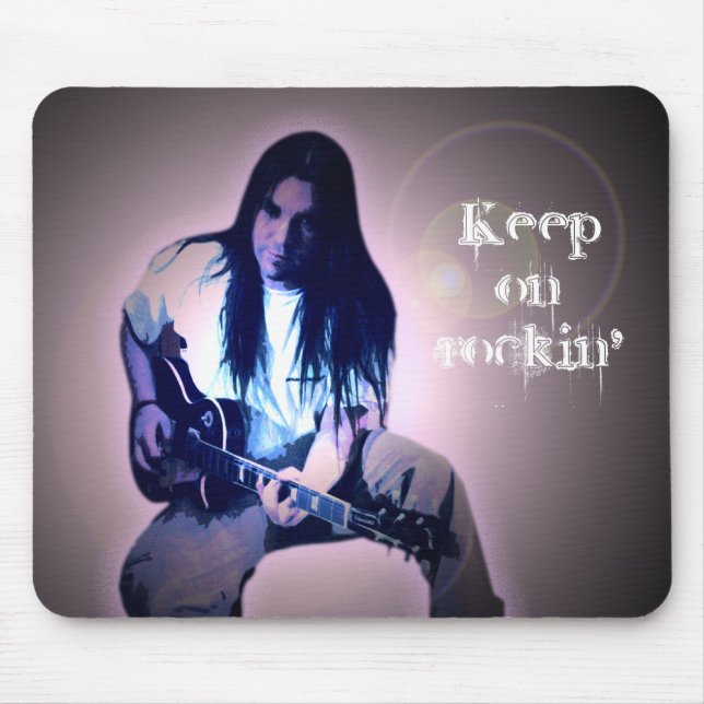 Keep on rockin' mouse pad (Front)