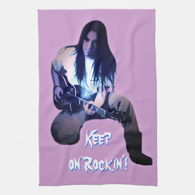 Keep on Rockin' Tea Towel (Vertical)