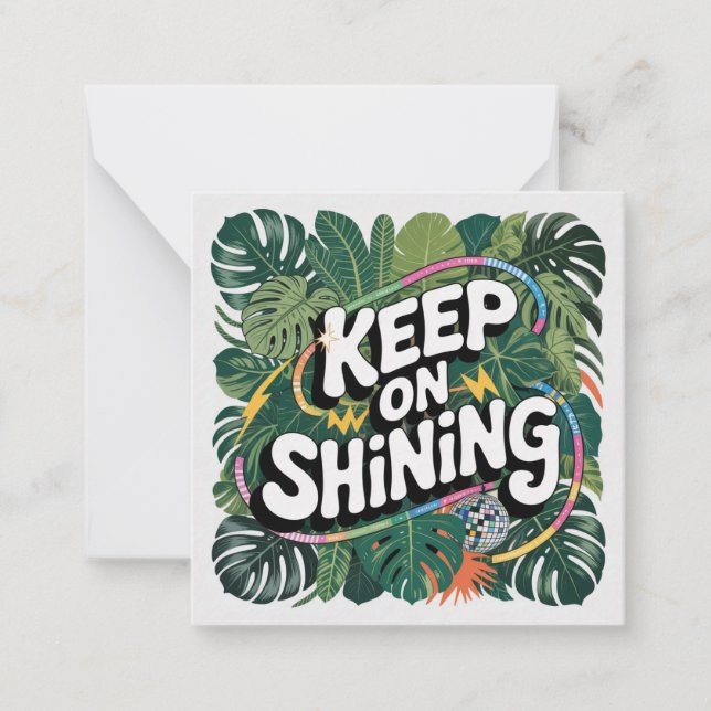 Keep On Shining Card (Front)