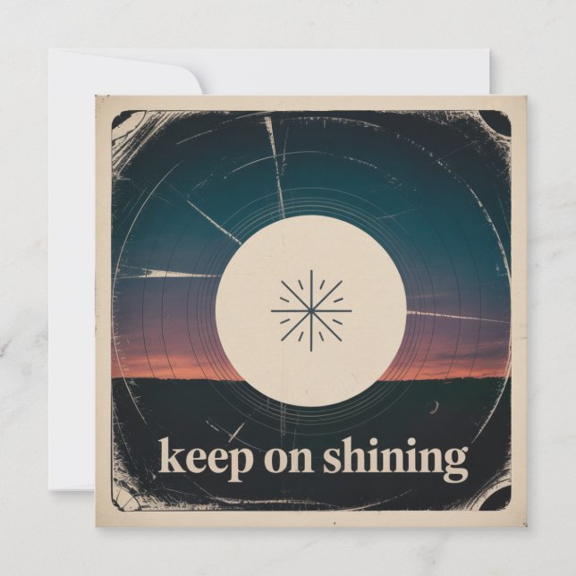 Keep On Shining Card (Front)