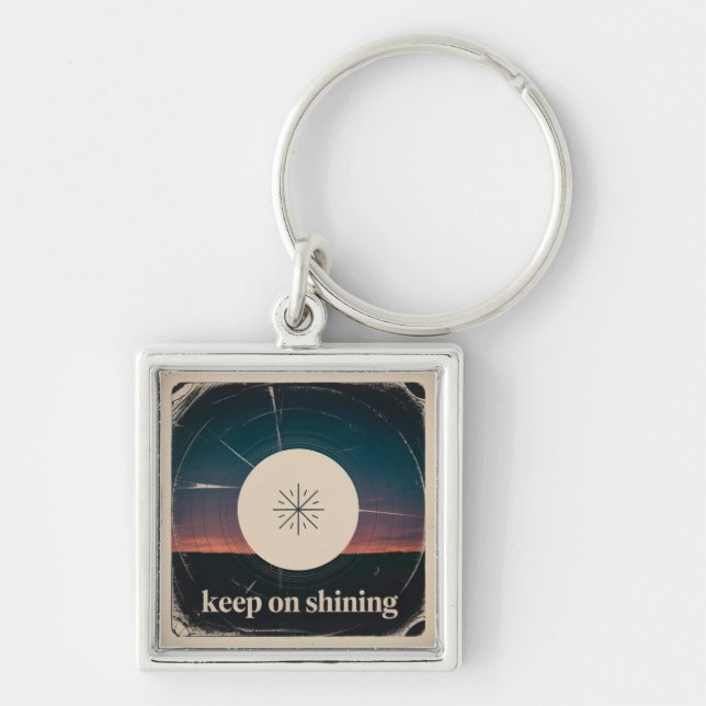 Keep On Shining Key Ring (Front)