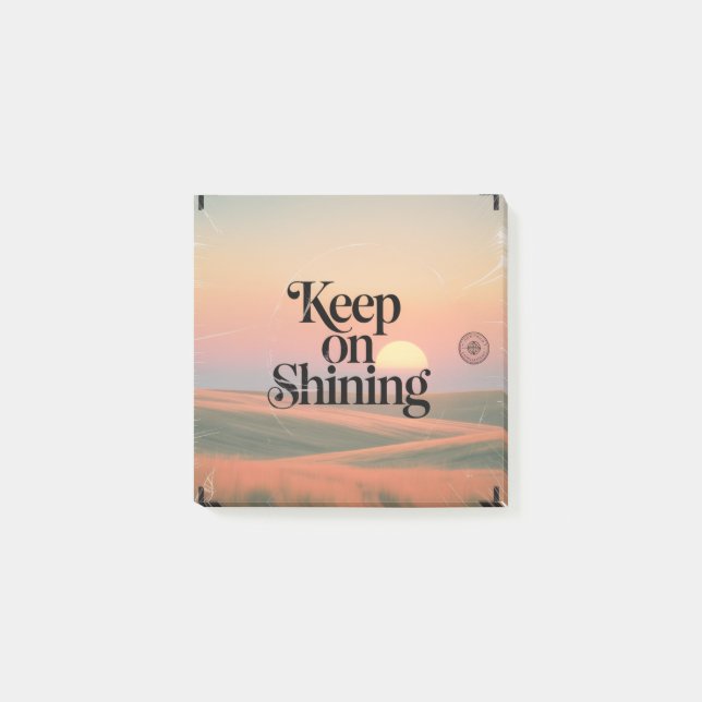Keep On Shining Post-it Notes (Front)