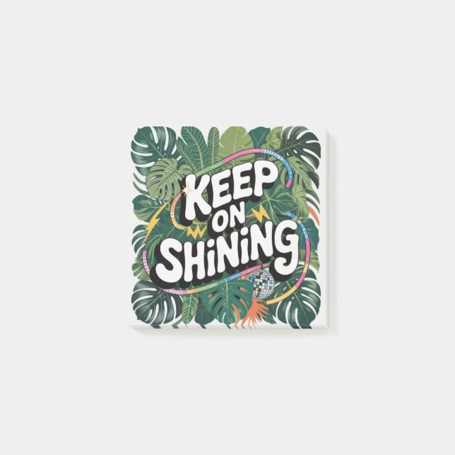Keep On Shining Post-it Notes (Front)