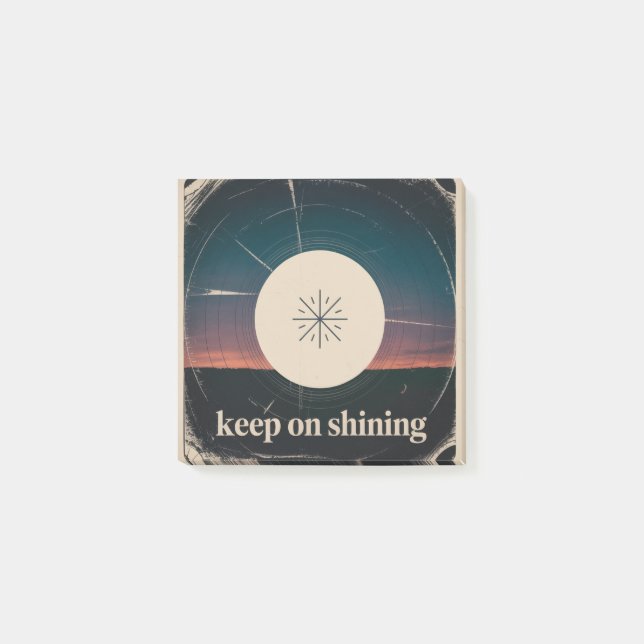 Keep On Shining Post-it Notes (Front)