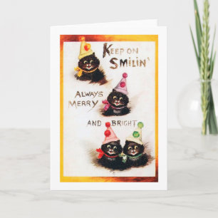 Keep on Smilin, Black Cat, Louis Wain Card