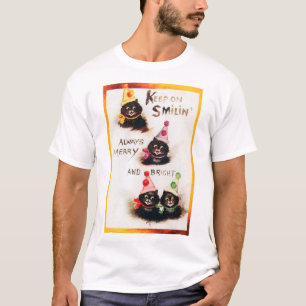 Keep on Smilin, Black Cat, Louis Wain T-Shirt
