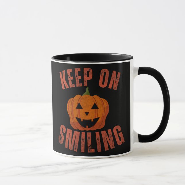 KEEP ON SMILING HALLOWEEN GIFT MUG (Right)