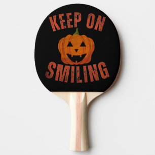 KEEP ON SMILING HALLOWEEN GIFT PING PONG PADDLE