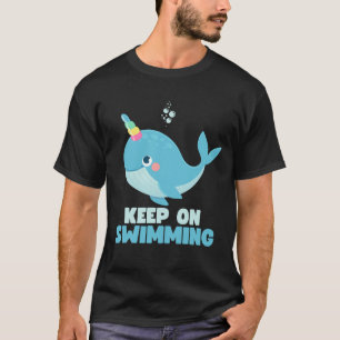 Keep on Swimming Kawaii Whale T-Shirt