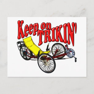 Keep On Trikin' Postcard