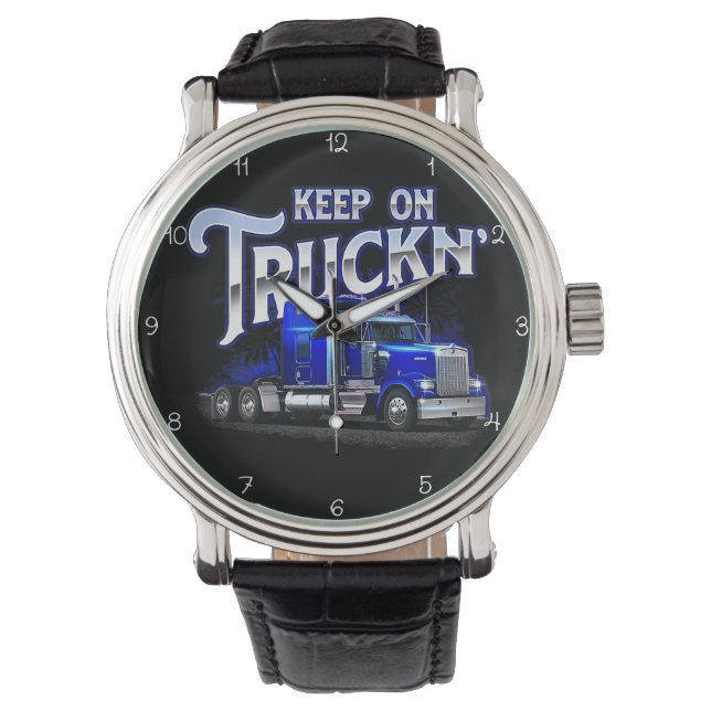 Keep On Truckin' Blue Rig Watch (Front)