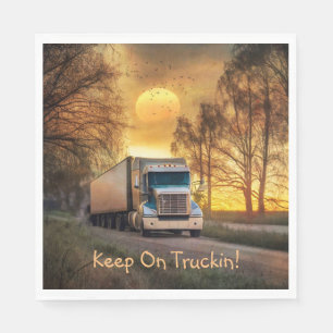Keep On Truckin  Napkin