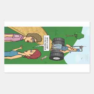 Keep On Truckin' Rectangular Sticker