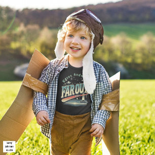 Keep On Truckin’ Retro 60s Personalised black Toddler T-Shirt