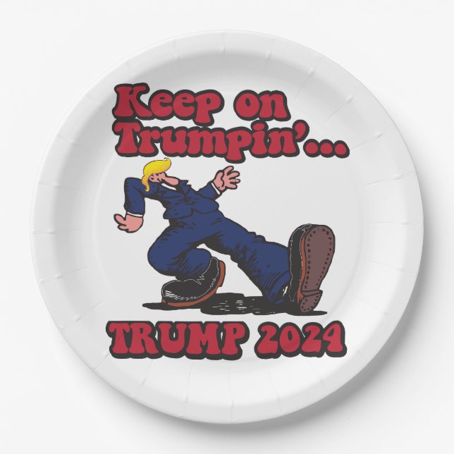 Keep On Trumpin Paper Plate (Front)