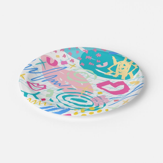 Keep or Create your own design & Text Paper Plate (Angled)