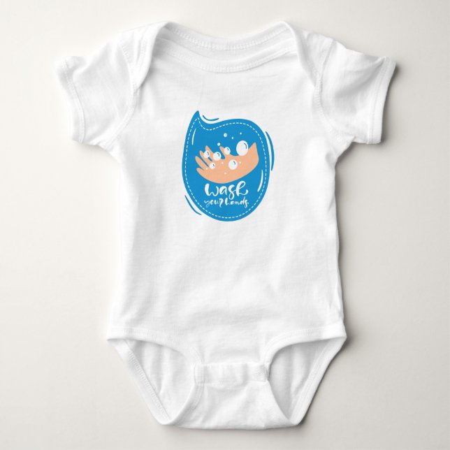 Keep or Create your own text and design :-) Baby Bodysuit (Front)