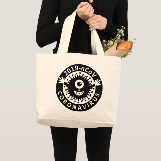 Keep or Create your own text and design :-) Large Tote Bag (Front (Product))