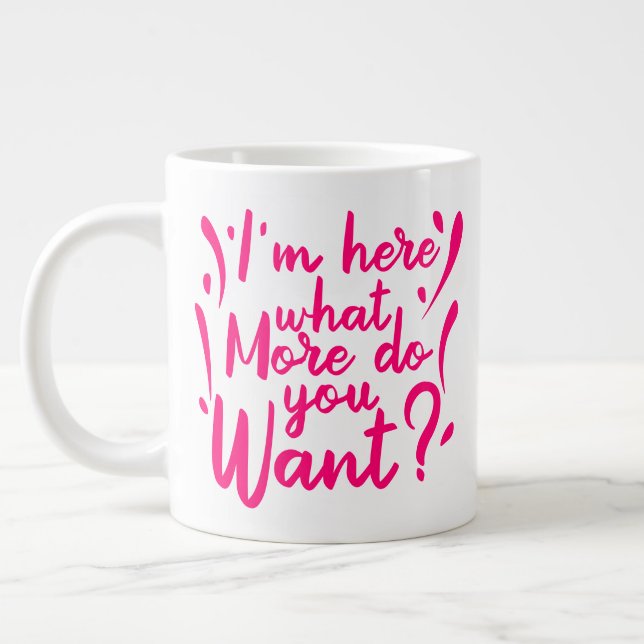 Keep or design your own -mug giant coffee mug (Left)