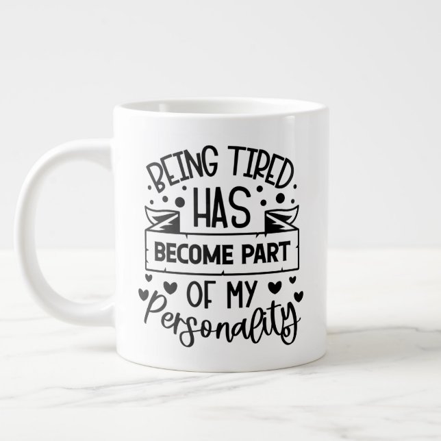 Keep or design your own -mug giant coffee mug (Left)