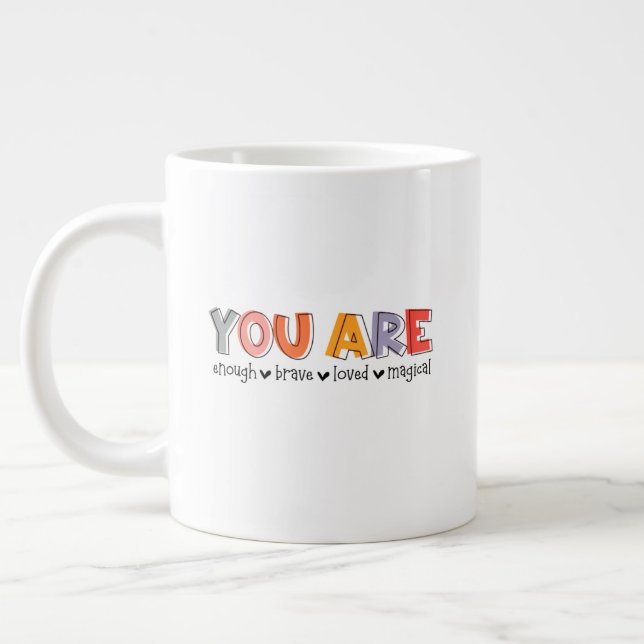 Keep or design your own -mug giant coffee mug (Left)