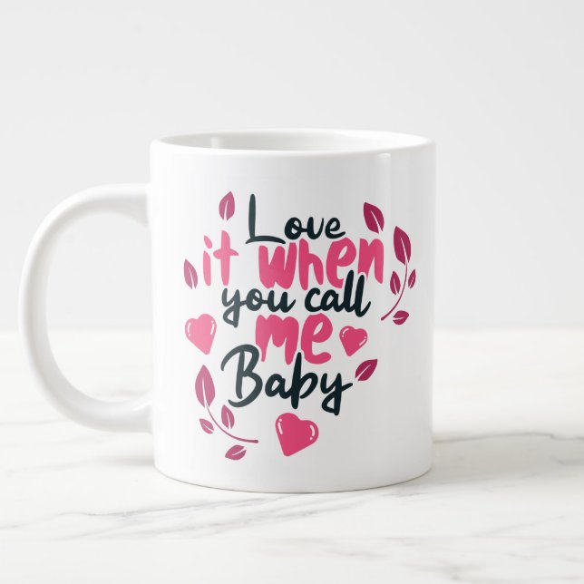 Keep or design your own -mug giant coffee mug (Left)