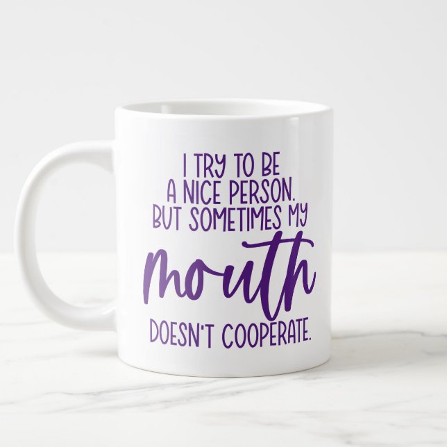 Keep or design your own -mug giant coffee mug (Left)