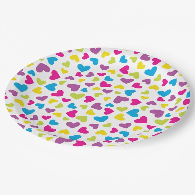 Keep or Design Your Own Size: 9" Paper Plates (Angled)