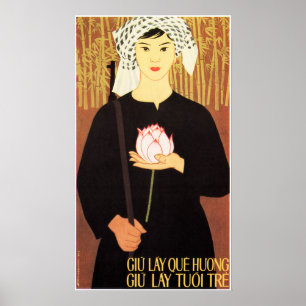 Keep Our Homeland! Keep Our Youth! Vietnam War Poster