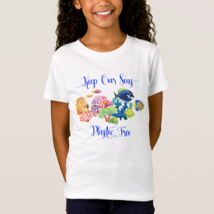 Keep Our Seas Plastic Free Conservation Ocean T-Shirt