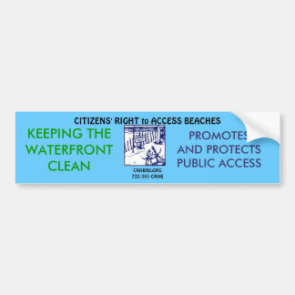 Keep our Waterfront Clean Bumper Sticker