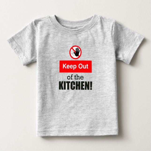 Keep Out of the Kitchen Funny Pickleball  Baby T-Shirt (Front)