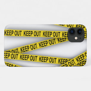 Keep out stay away do not cross police tape 3d iPhone 11 case