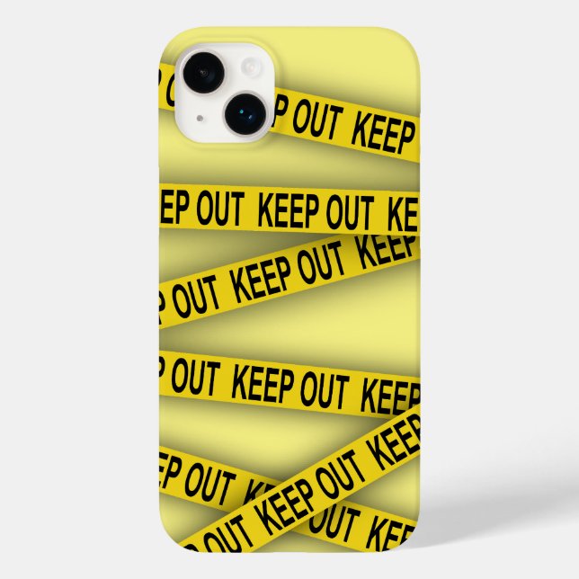 Keep out stay away do not cross police tape 3d Case-Mate iPhone case (Back)