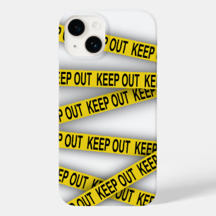 Keep out stay away do not cross police tape 3d Case-Mate iPhone 14 case
