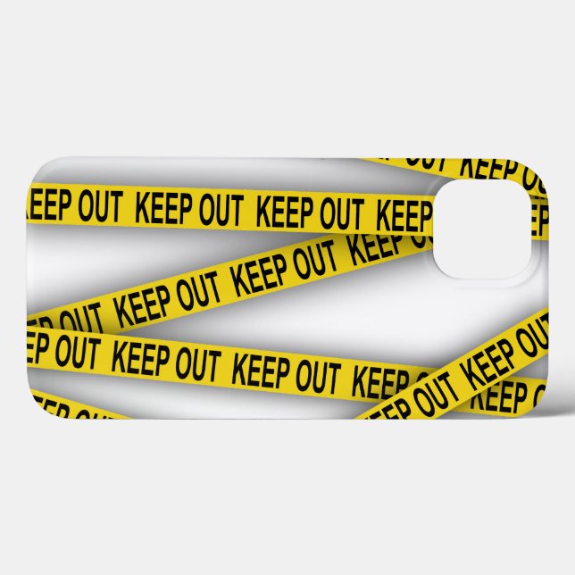 Keep out stay away do not cross police tape 3d Case-Mate iPhone case (Back (Horizontal))