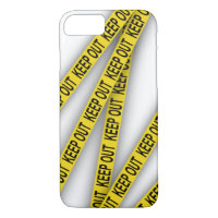 Keep out stay away do not cross police tape 3d