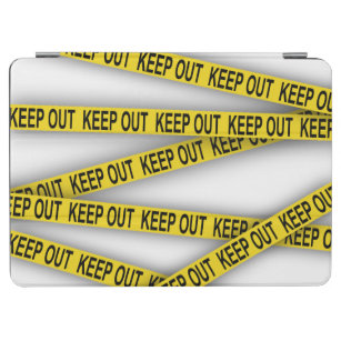 Keep out stay away do not cross police tape 3d iPad air cover