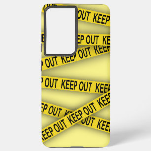 Keep out stay away do not cross police tape 3d samsung galaxy case