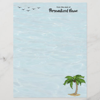 Keep Palm Unlined Letterhead