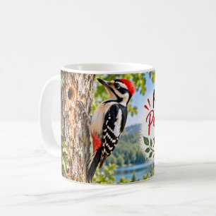 Keep Pecking Away Woodpecker Coffee Mug