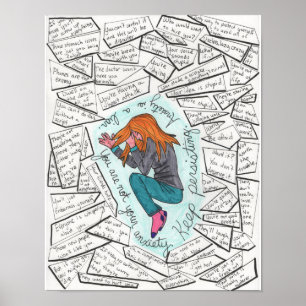 Keep Persisting (Anxiety) 11x14 Poster