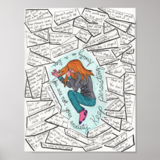 Keep Persisting (Anxiety) 8.5x11 Poster